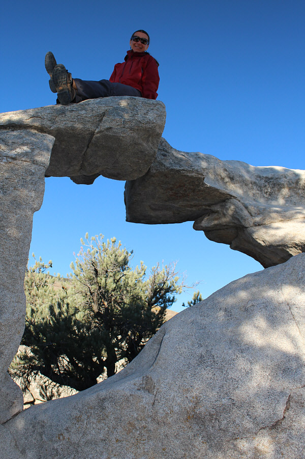 Being within a National Reserve, I'm surprised that there aren't any signs saying to keep off this arch!