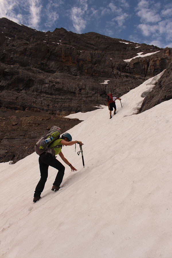 Glad we brought our ice axes!