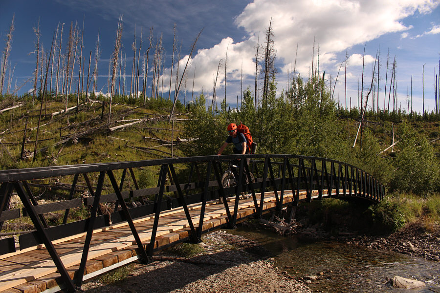 A surprisingly nice bridge--there must be some regular traffic coming through here.