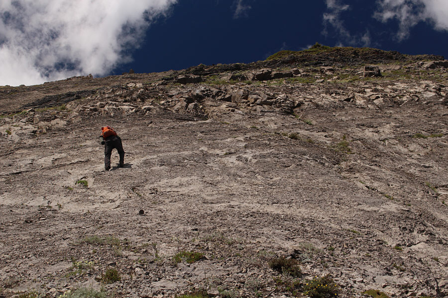 With few holds here, it's all about the friction!