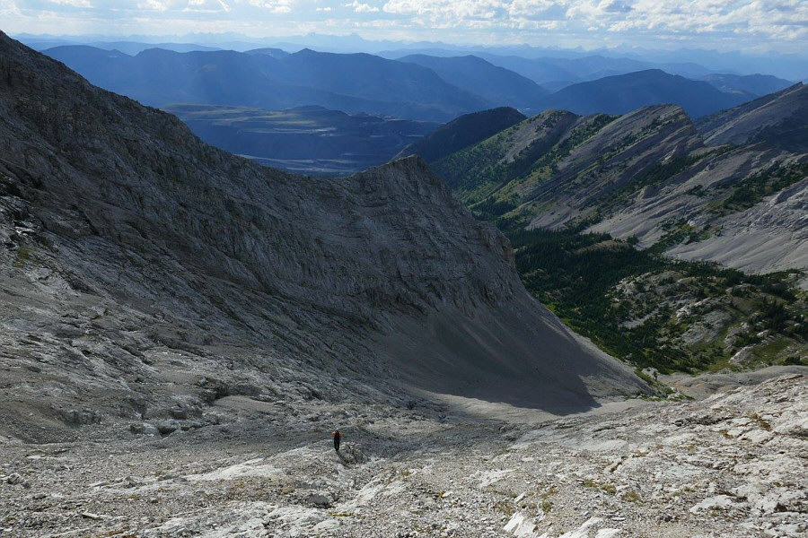 If access via the Corbin Mine wasn't problematic, the valley below might make for a better approach.