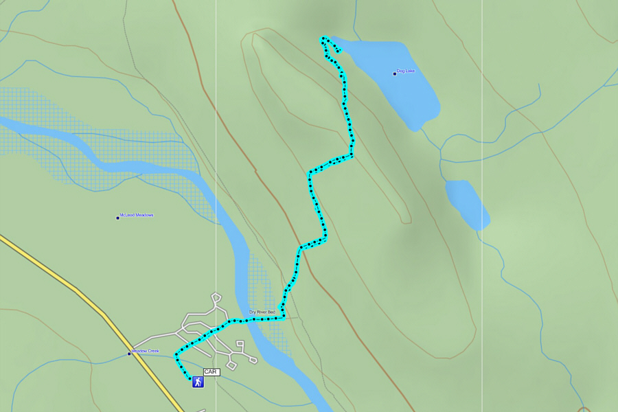 Not much of a ski on this day but still a pleasant short hike.