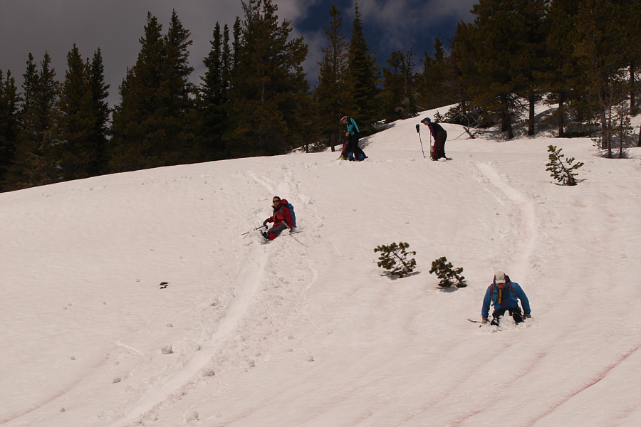 Actually, this slope was too shallow to pick up any serious speed!