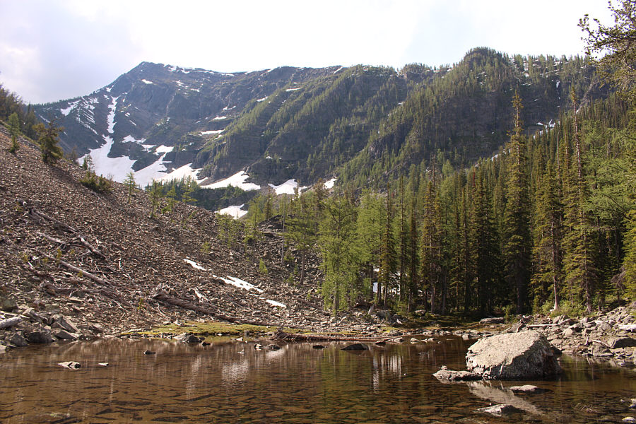 In other words, don't follow the trail into the basin!
