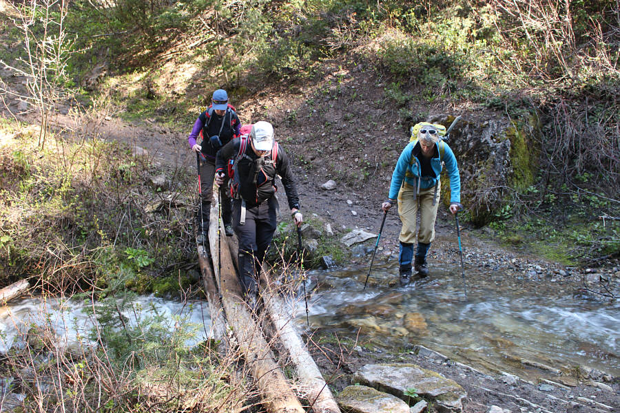 Actually, Edna Creek was also a bit of a raging torrent!