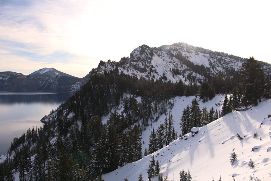 The lodge is just out of view to the right.