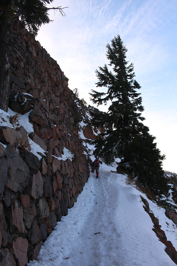 Microspikes are ideal for these conditions, but I didn't need them.