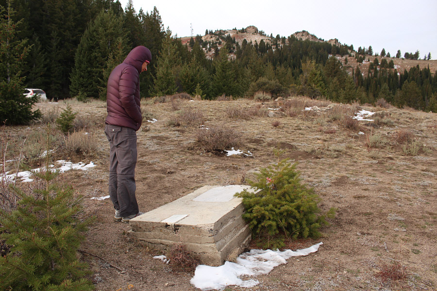 This is supposedly one of only four marked graves here.