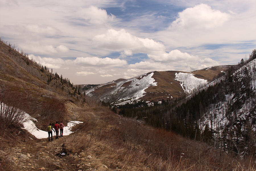 Still some post-holing to come but not too much!