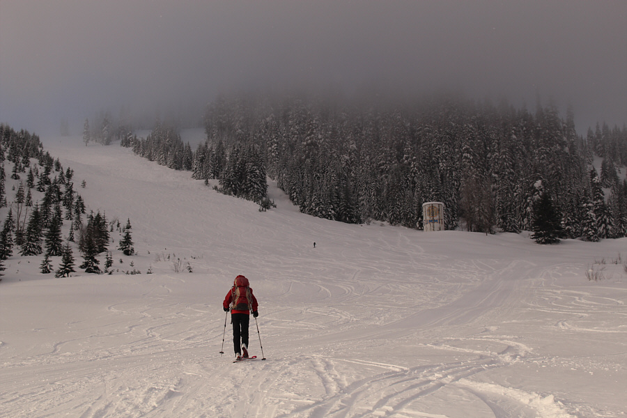 The run to the left is rated a Black Diamond! Really??