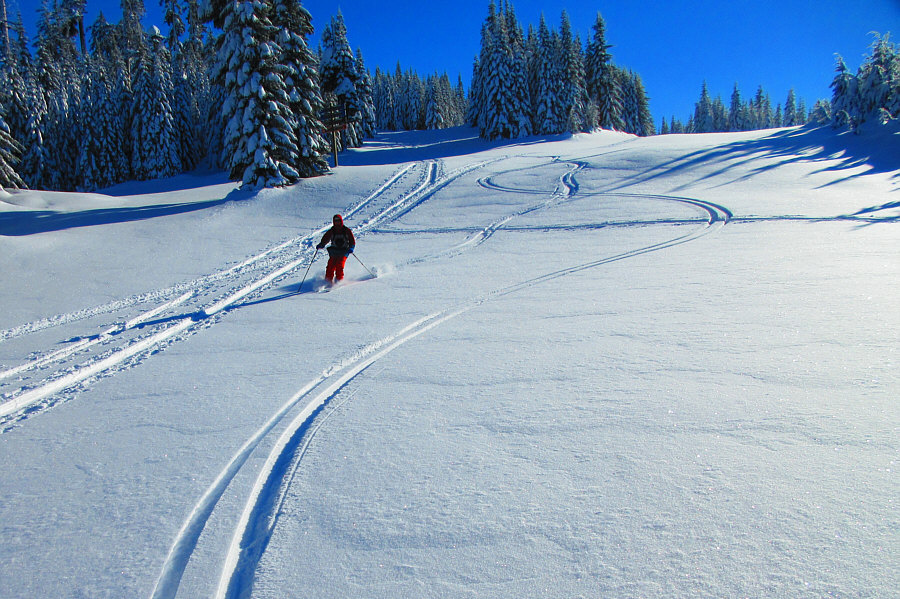 I feel like I'm in a Warren Miller movie!