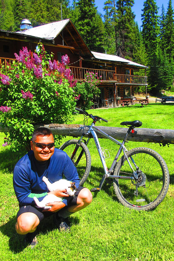 This cat was missing its tail.