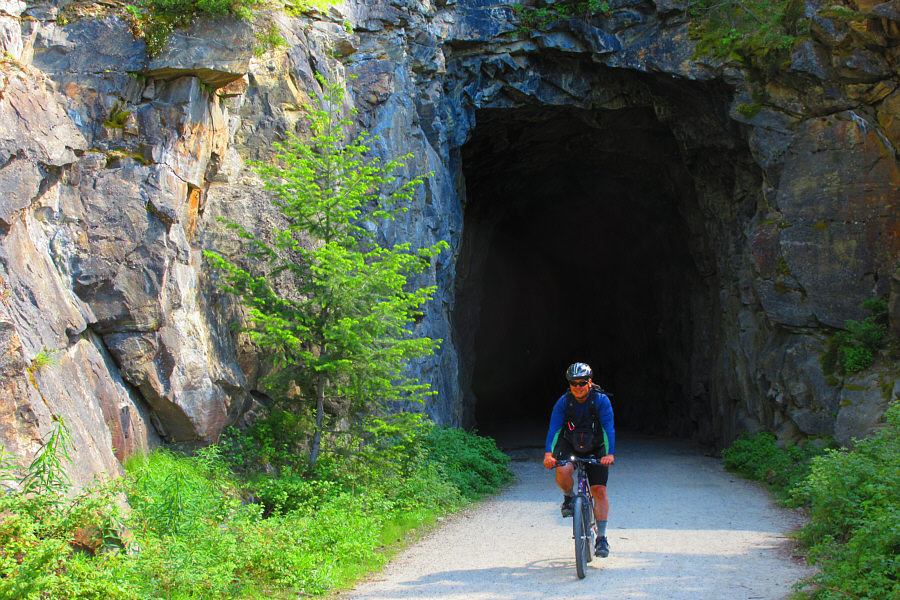 I almost ran over a hiker in here on the way back!