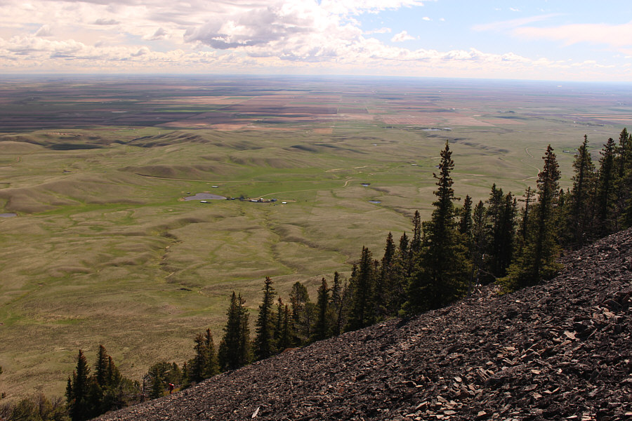 Gee, how did Zosia get down this slope so fast??