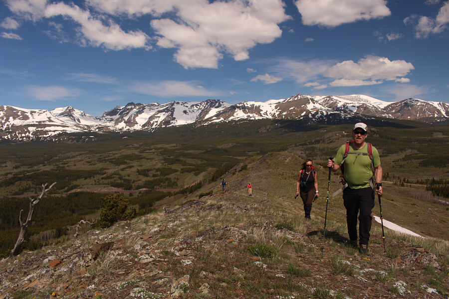 After two days of hiking through snow, it was nice to have dry feet for a change.