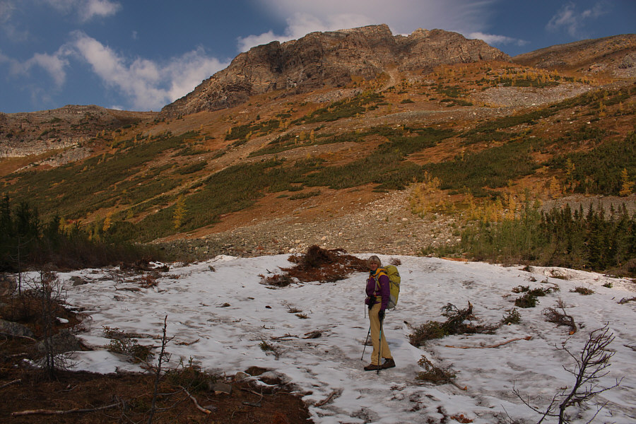 And it was a hot summer this year--it's scary to think how much snow initially came down here...