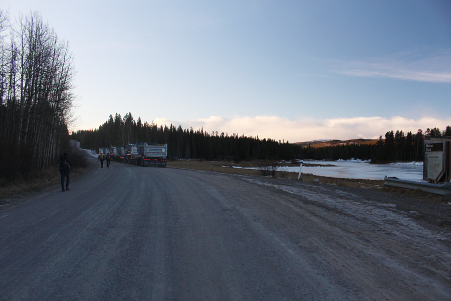 I had no idea what these trucks were up to...Die Hard 3?