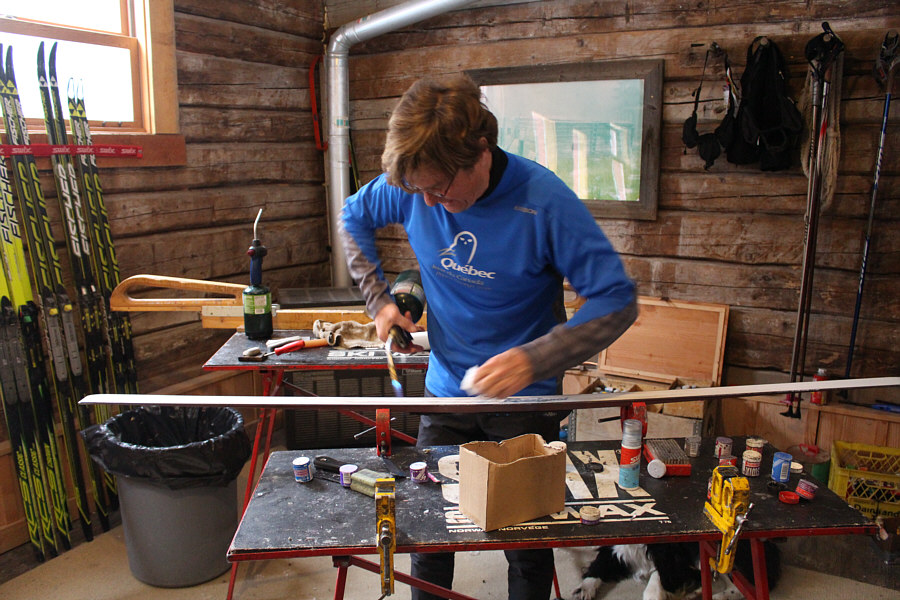 Ted insisted on waxing my skis and did so free of charge!