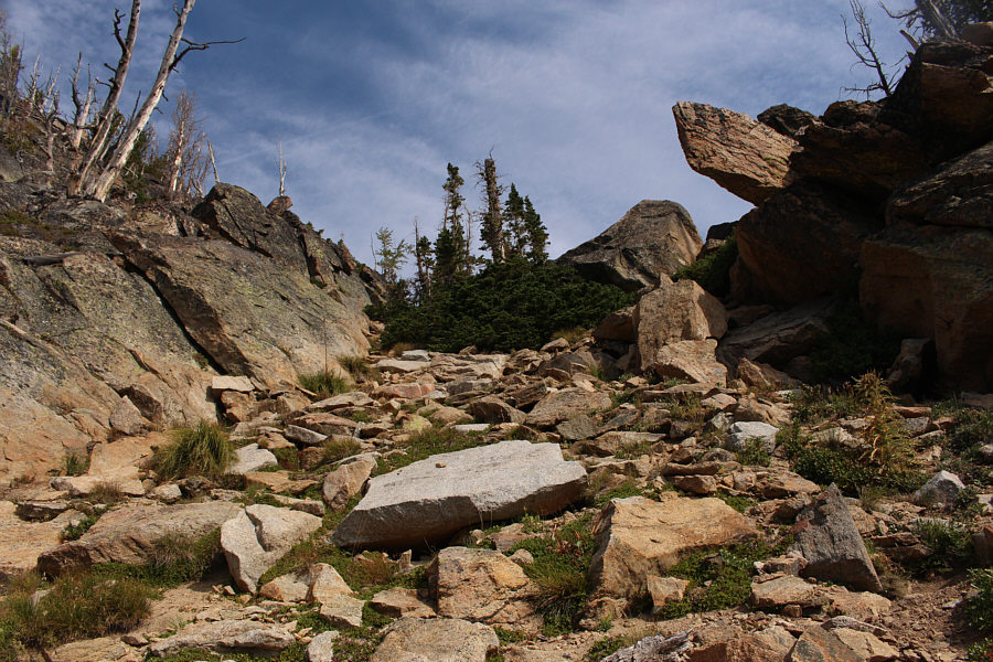 Mostly steep but easy hiking here.