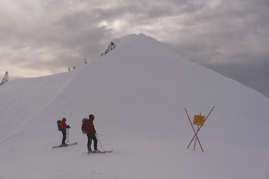 You're on your own beyond this spot!