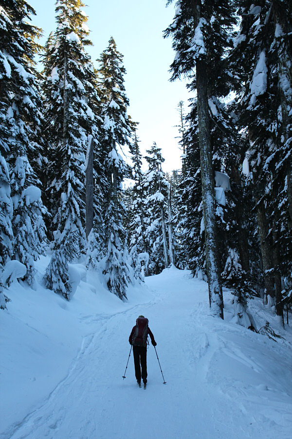 Sure, it's mundane, but the fast ski back down is fun!