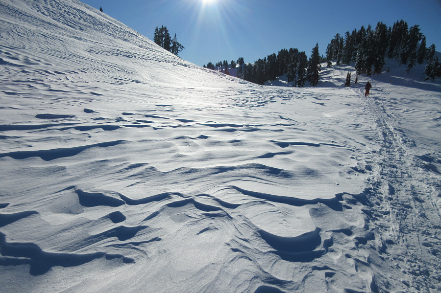 Fortunately, we had very little wind on this day.