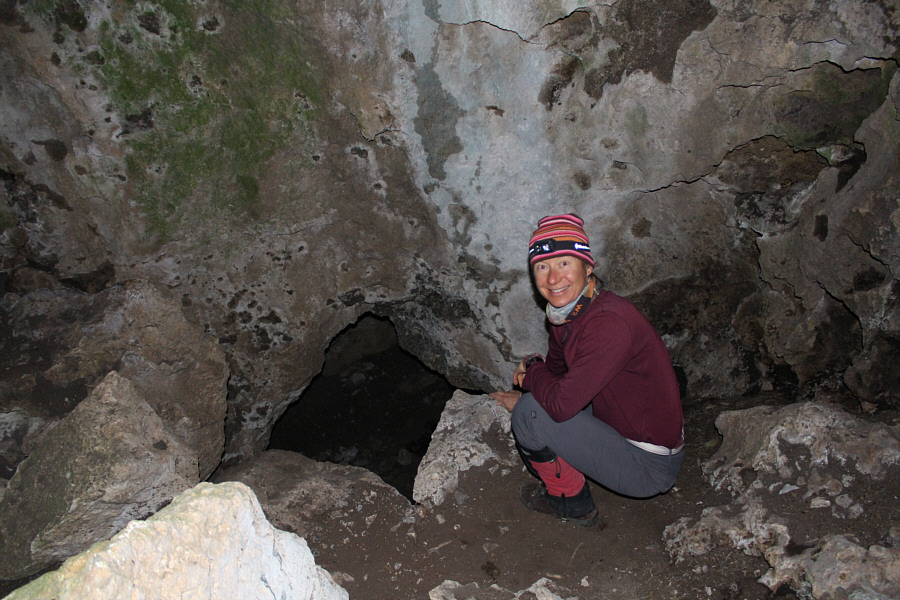 Yeah, I'm not going down there...besides, aren't we here to climb a mountain??