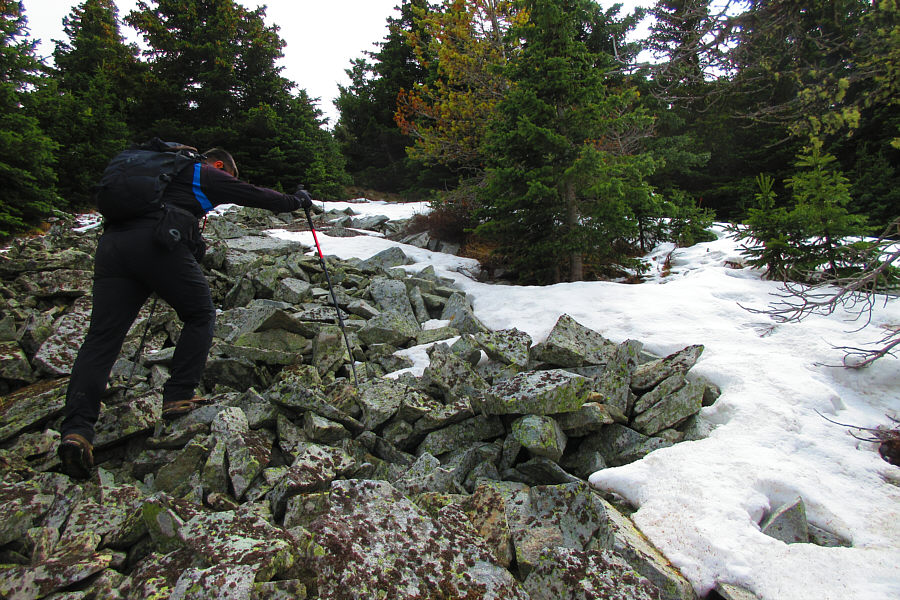 The snow was already isothermal, but thankfully, there wasn't much of it left.