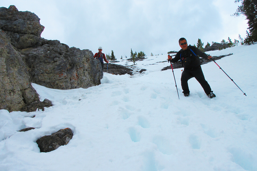 Ice axe not necessary!