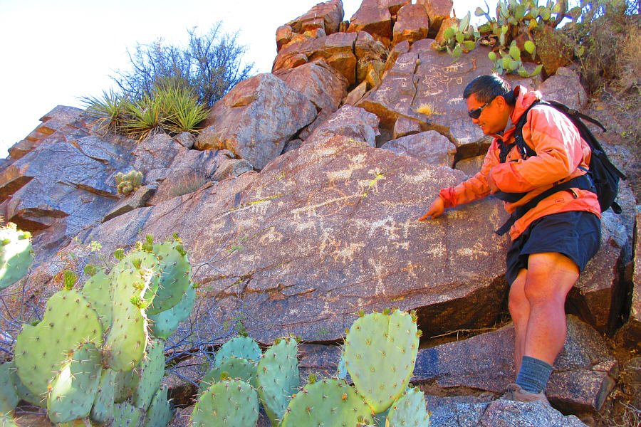 It says, "Kilroy was here"!