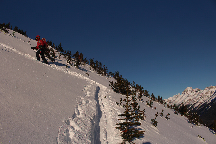 Some of the switchbacks were challenging to turn up.