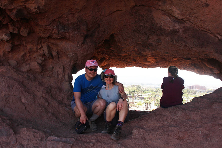 I didn't have the guts to tell the lady beside us to move out of the way for the photograph.