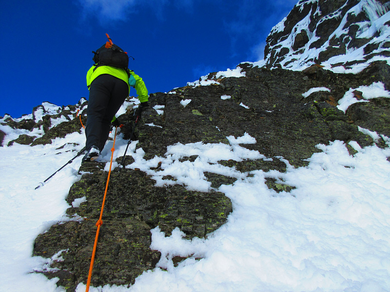 I guess this is aid-climbing?