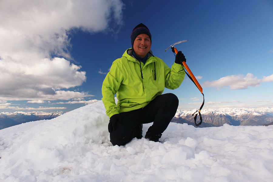 Cheers to Zosia for willing to stop short of the summit!