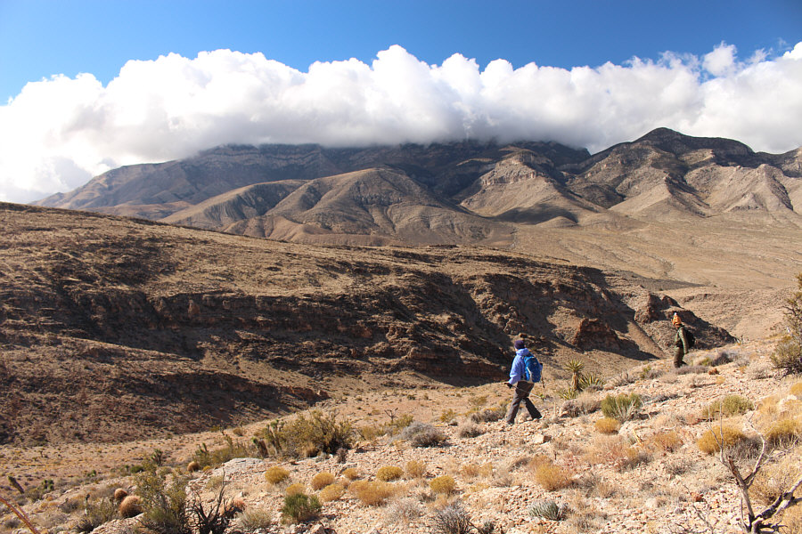 Fortunately, we hiked in sunshine all day.