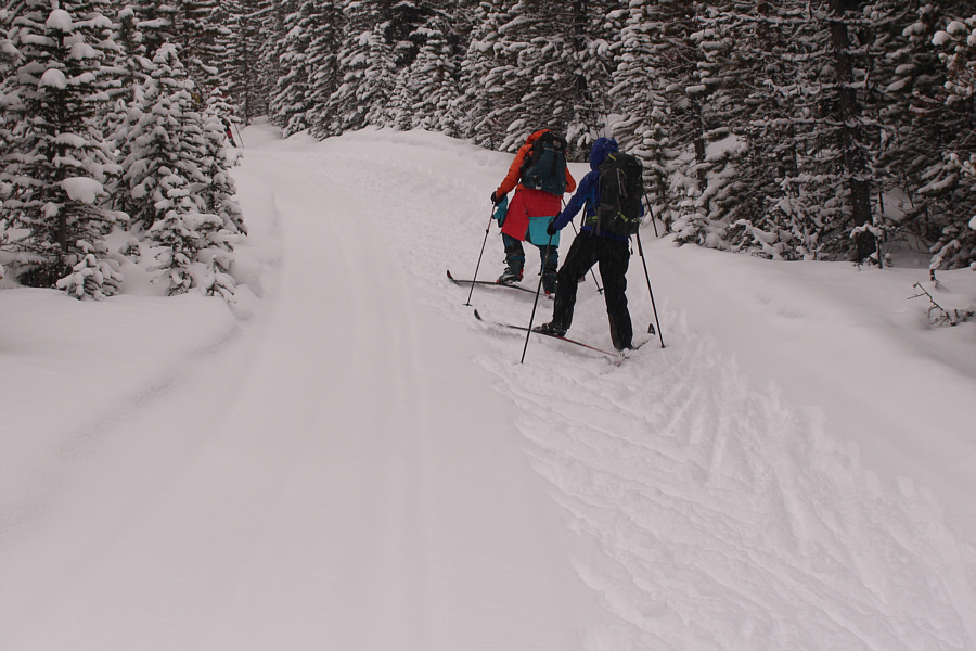 Doing the penguin walk!