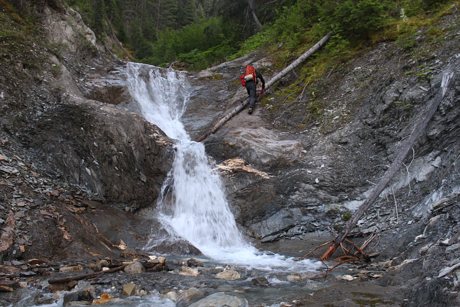 Sketchy going up and worse coming down!