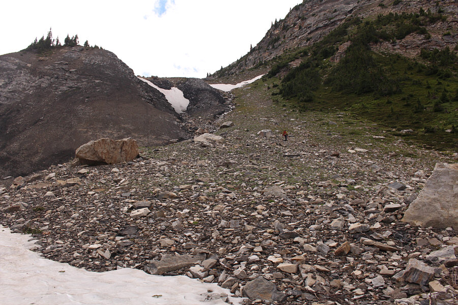 The col is higher up still and not visible here.