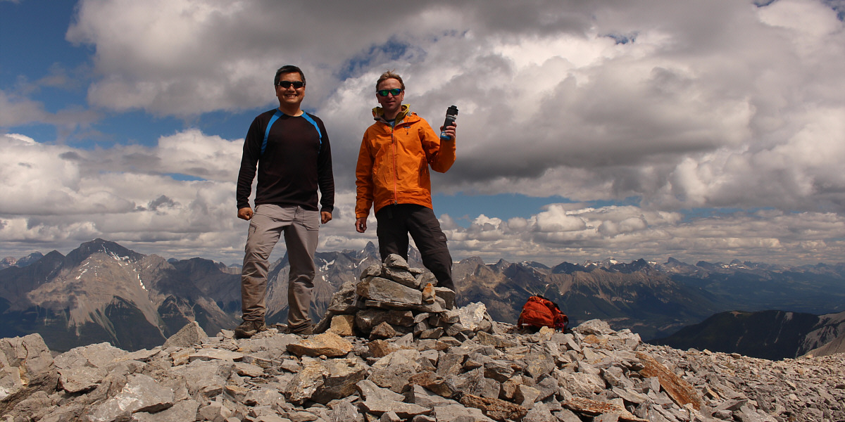 We were the 3rd party to sign the summit register after it was placed by Rick Collier in 2009.