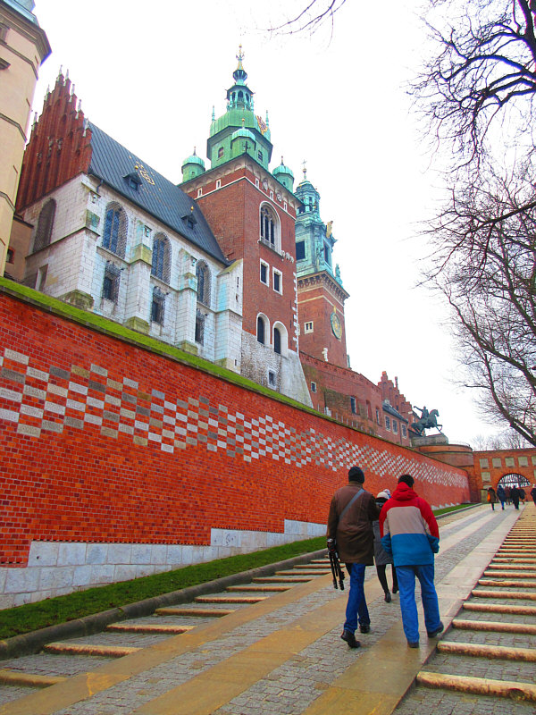 I'm not sure if it's easier to walk up the ramp or the steps...