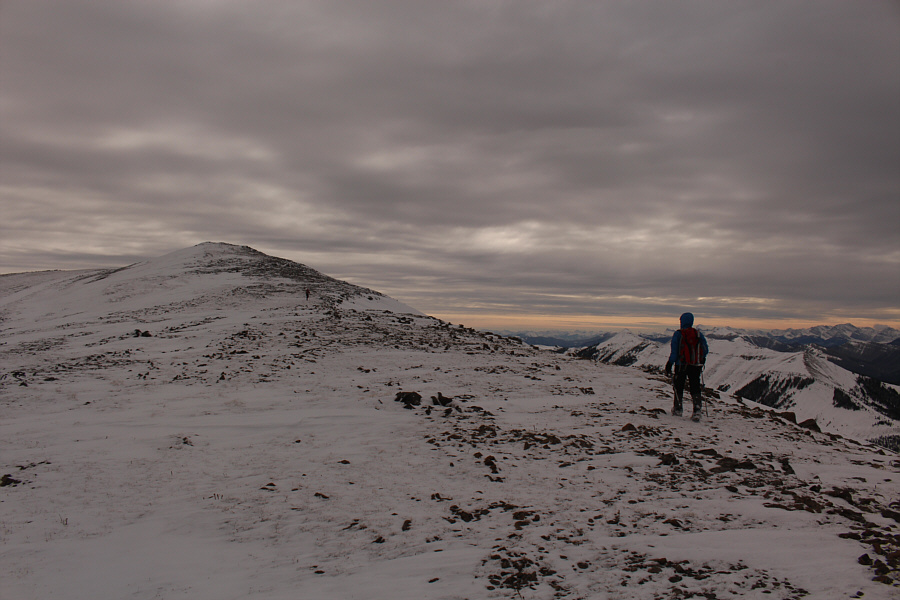 It would have to cloud over just as we reach the summit! Grrrr...