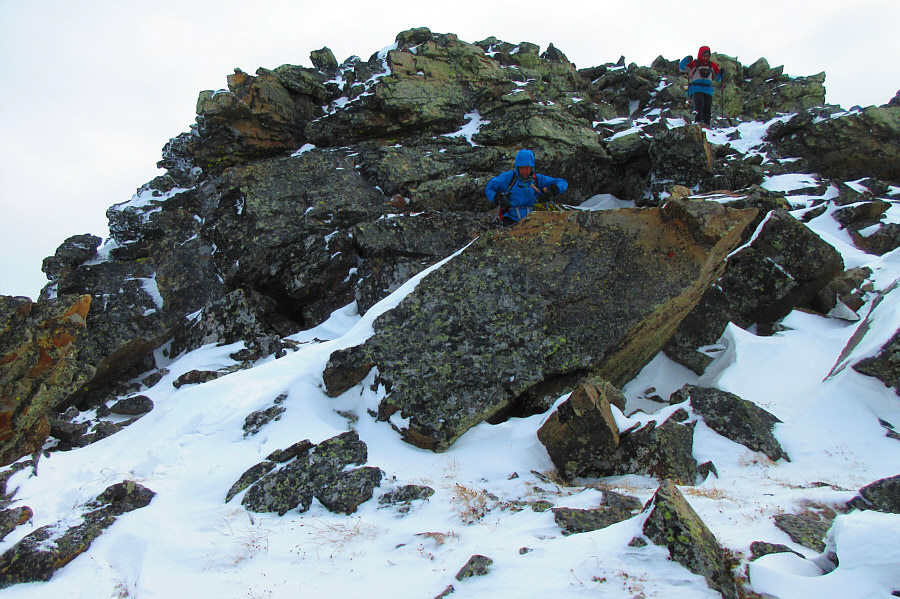 Not too difficult, but the snow makes for slippery footing.