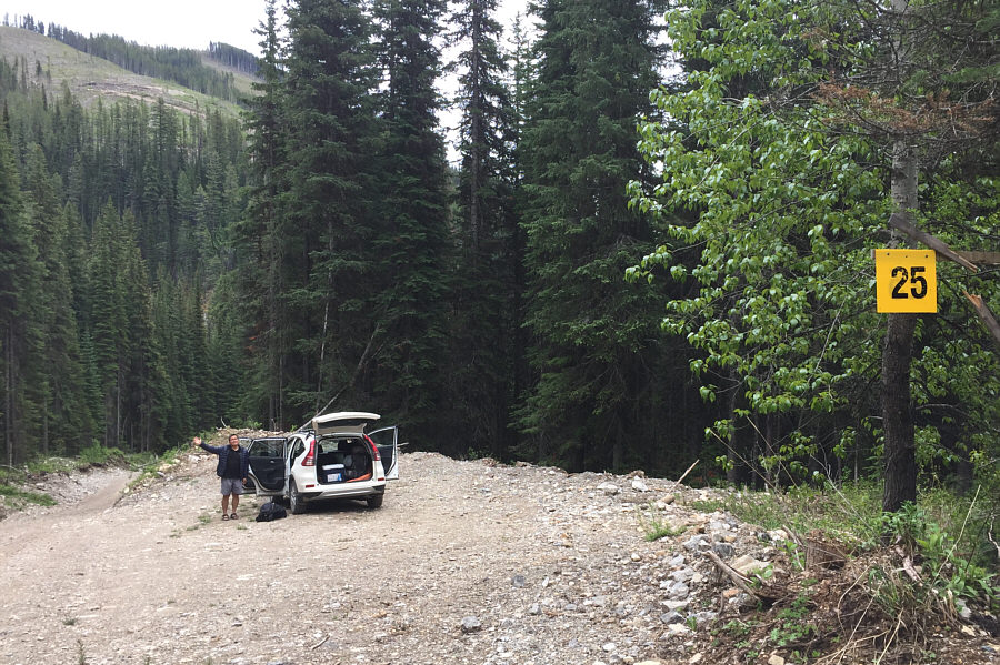 We camped here the night before.