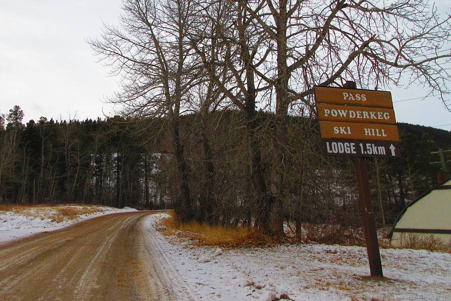 Hmmm...maybe we should have brought our snowshoes...