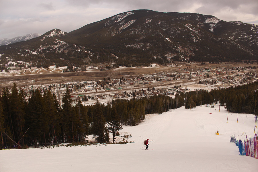Looks like we had the whole ski hill to ourselves!