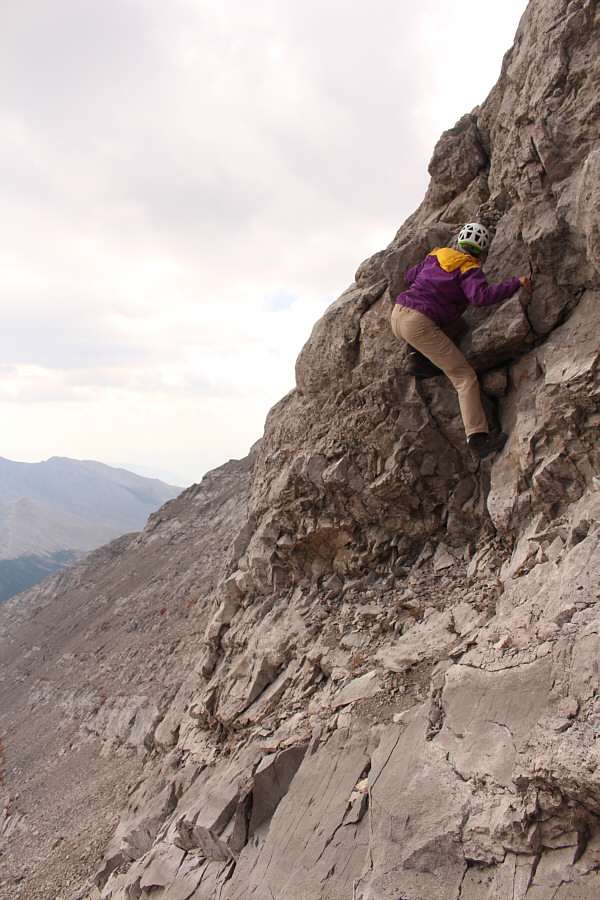 I had to use a layback move to get down here.