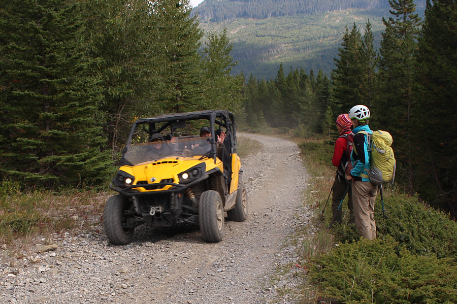 Too bad its going in the opposite direction. Maybe we could have hitched a ride!