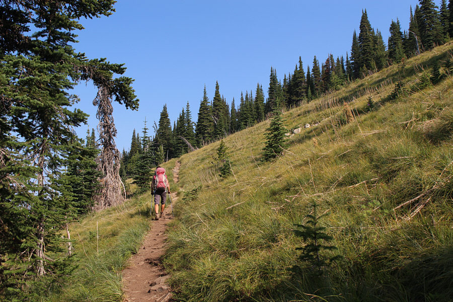 Still no distant views because of all the haze from wildfires.