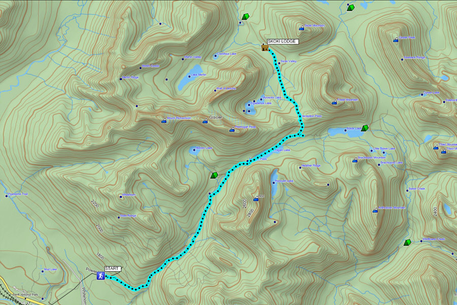 Wow! I can't believe how much elevation gain there is on this ski tour!