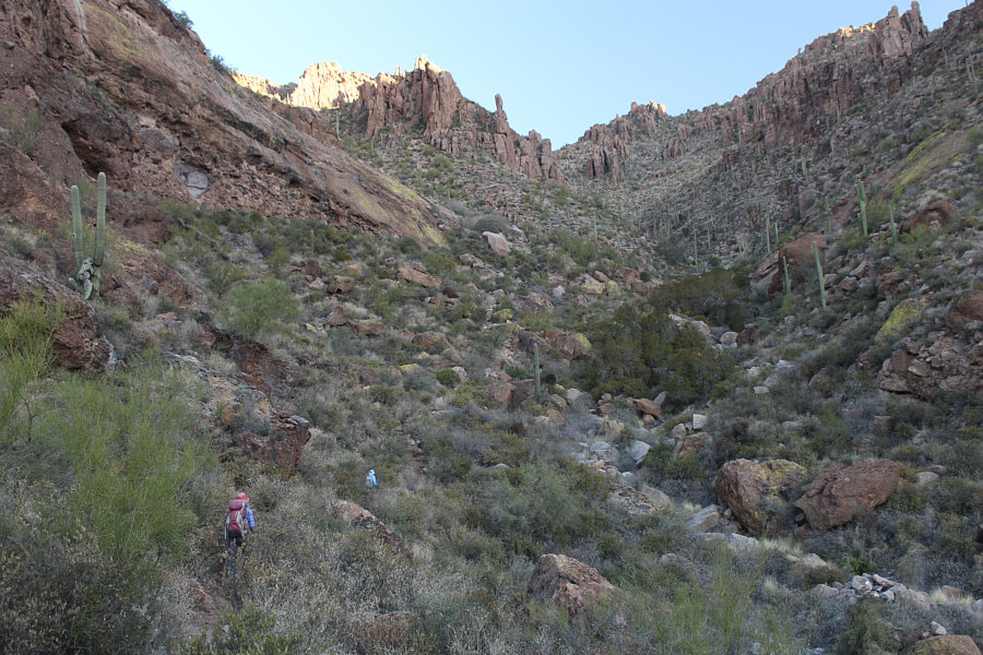 It's best to hike up here while it's still shady in the early morning.